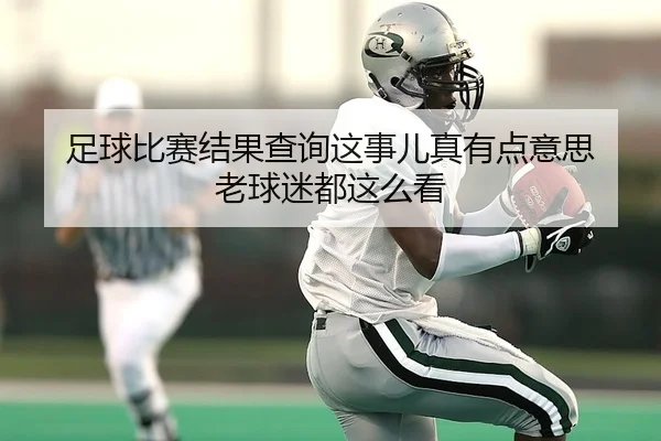 足球比赛结果查询这事儿真有点意思 老球迷都这么看